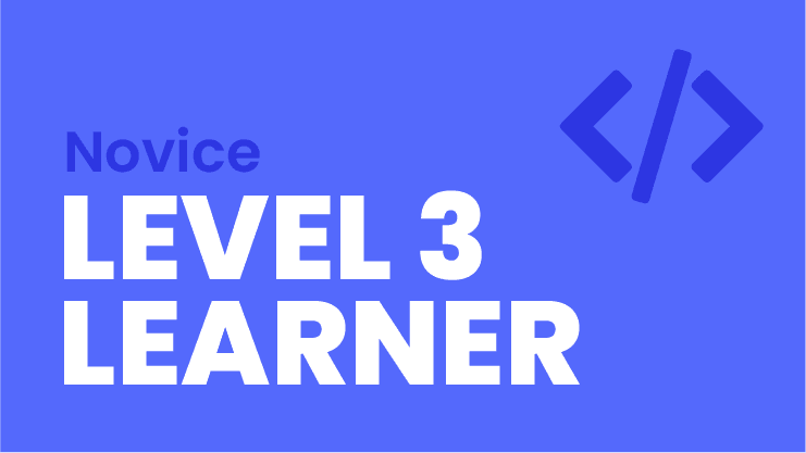 Novice Level 3: Learner Course