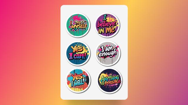 Water Bottle & Lunch Box Blooms - Powerspray Stickers A4